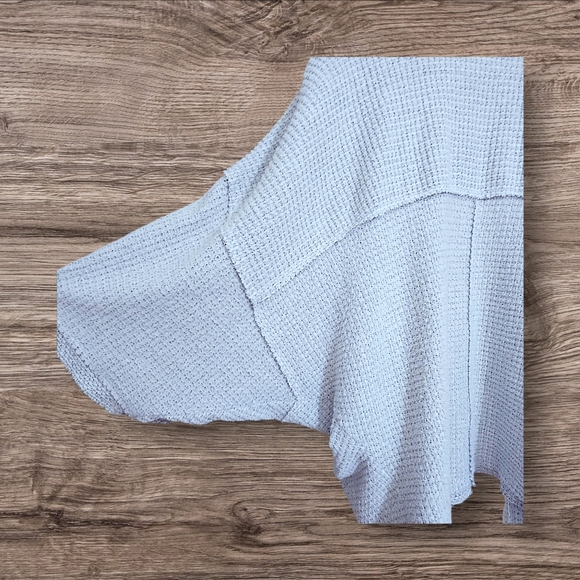 Maeve Anthropologie Oversized Gray Waffle Knit Poncho Shawl Comfy Cardigan Med - Picture 2 of 5